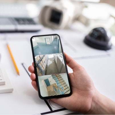 Augusta security camera feed on cell phone